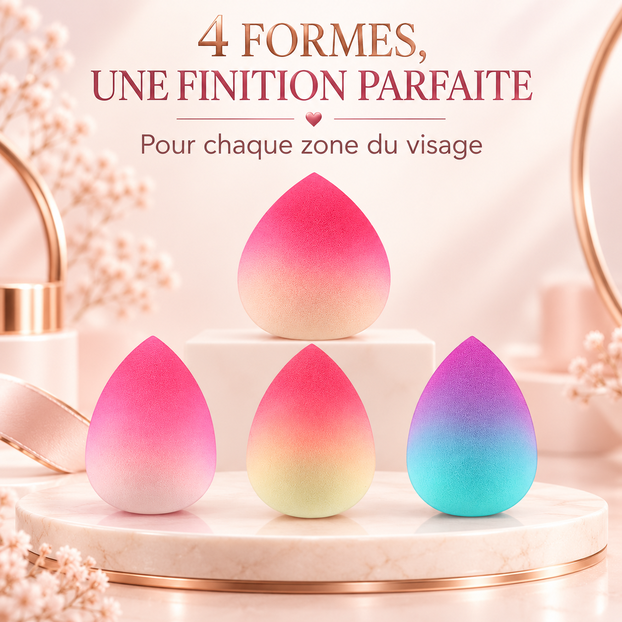 Éponge de maquillage en forme d’œuf