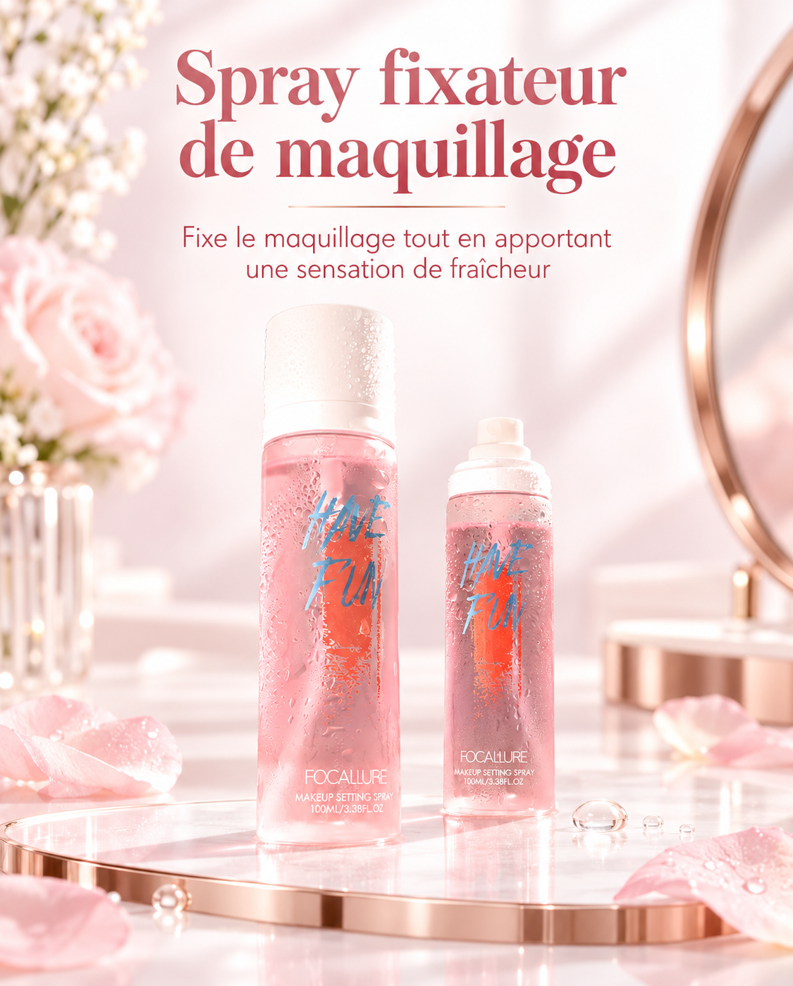 Makeup Mist Spray Long-Lasting Smudge-Proof Makeup