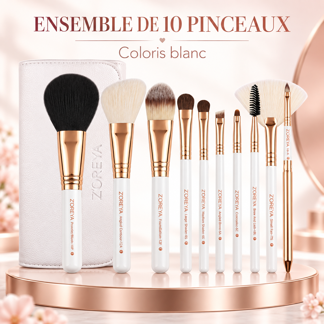 Pinceau de maquillage portable