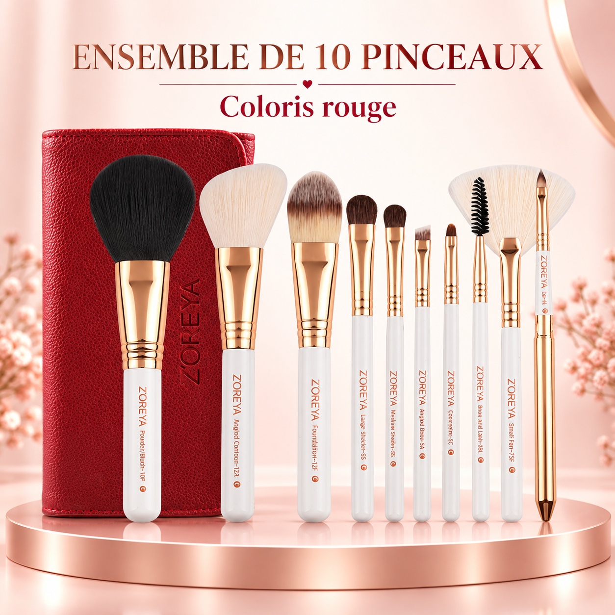 Pinceau de maquillage portable
