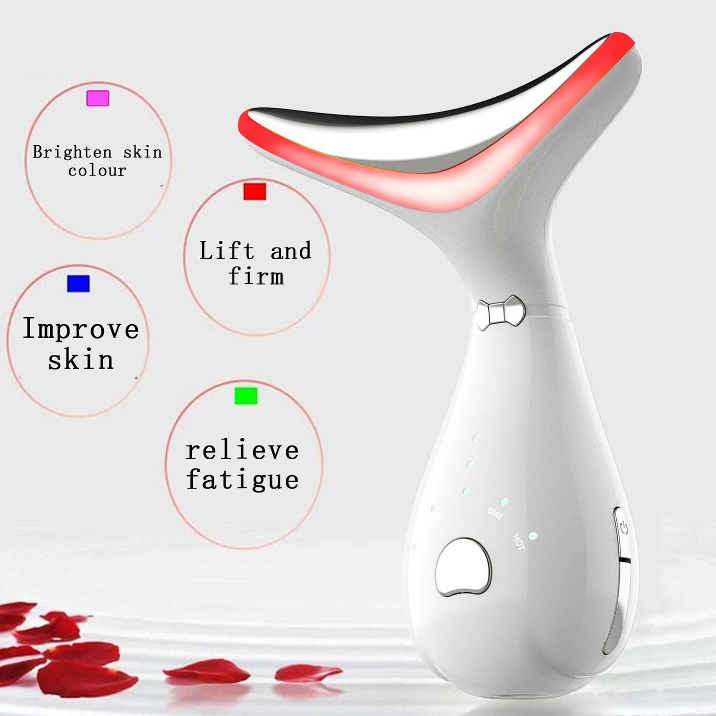 Masseur de cou à lumière LED