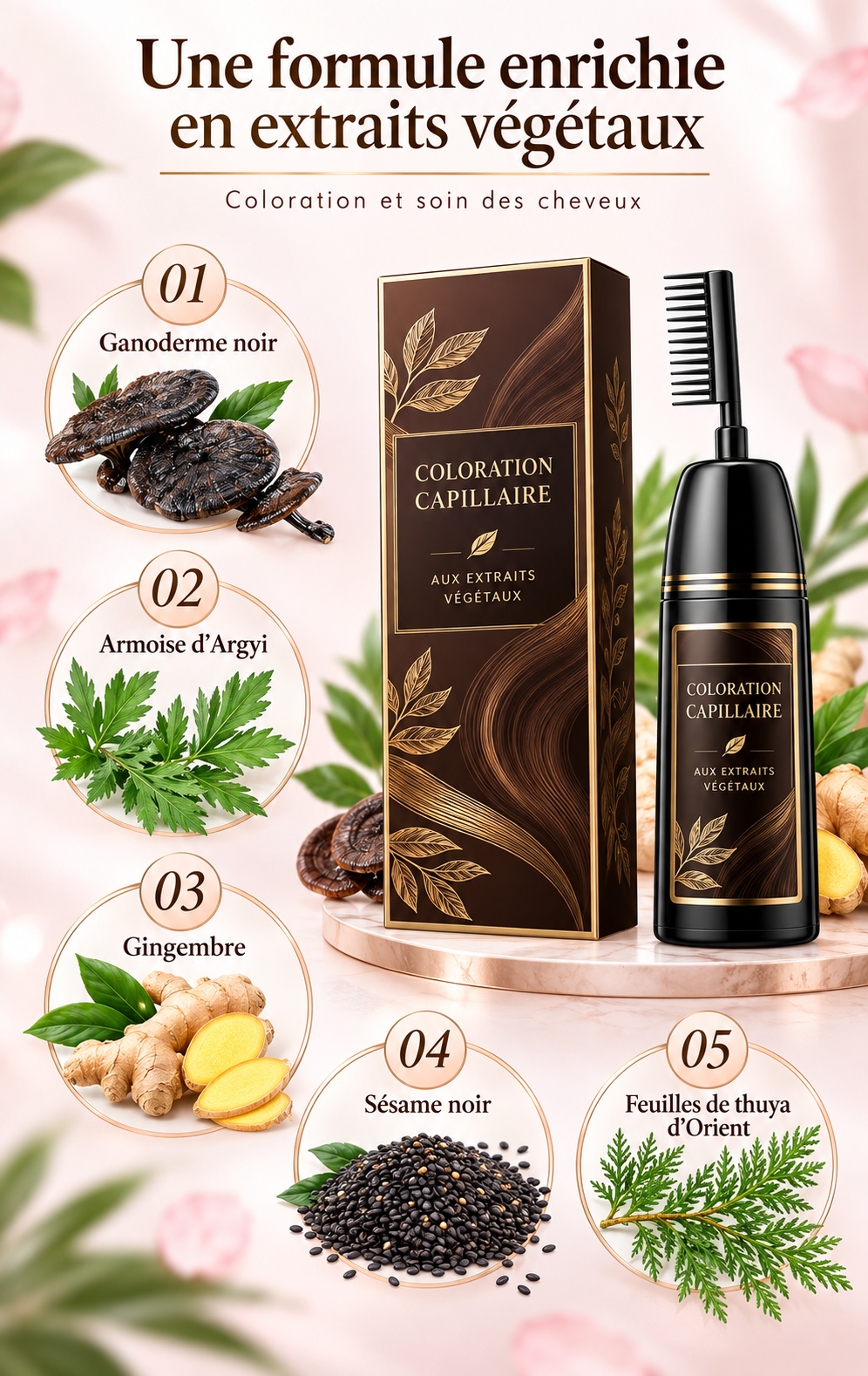 Crème colorante pour cheveux