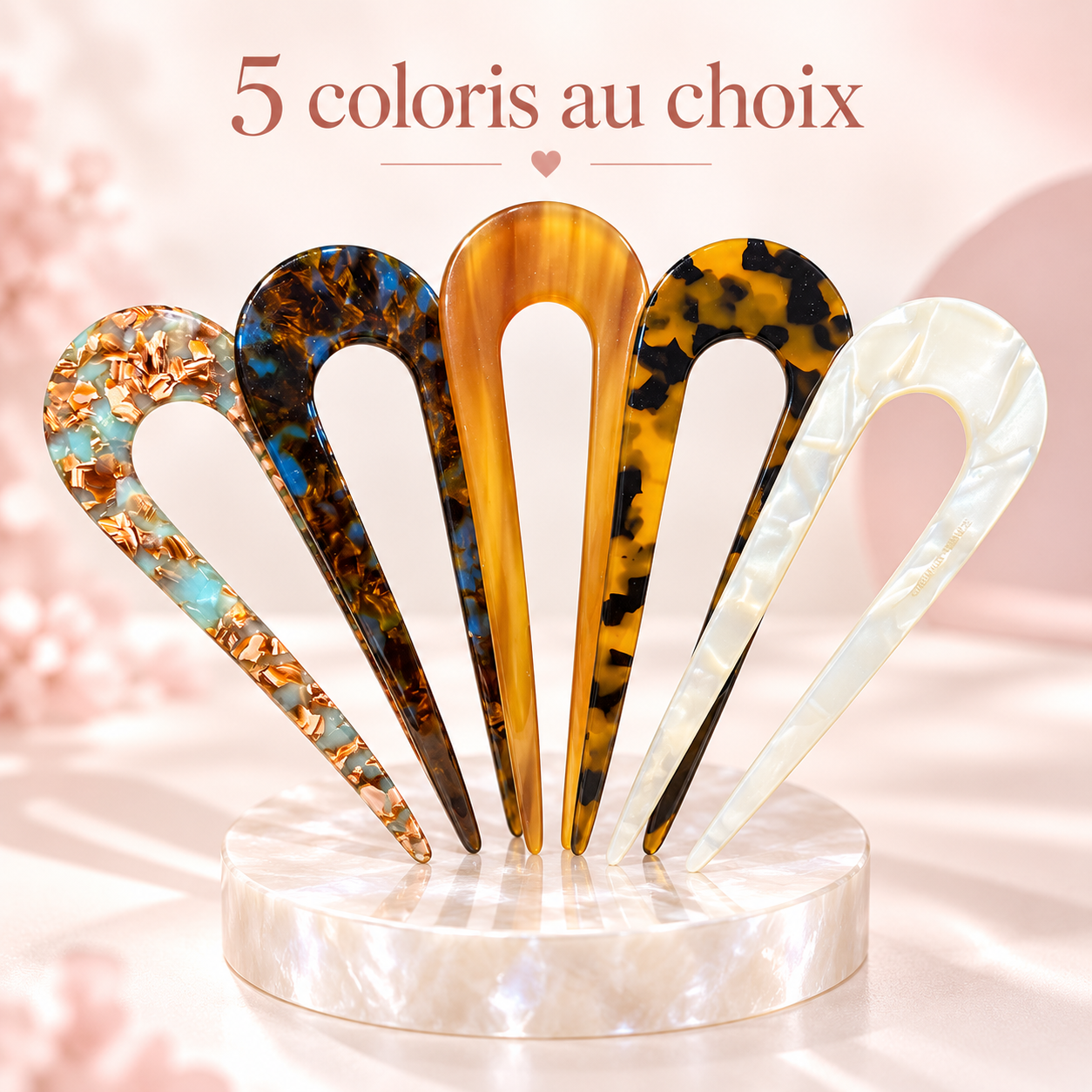 Épingle à cheveux en forme de U