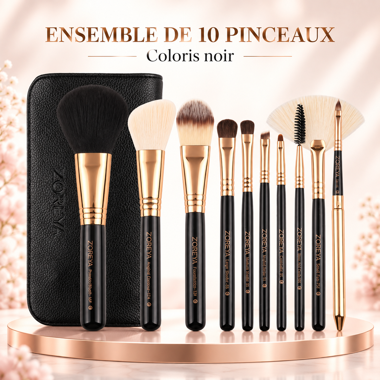 Pinceau de maquillage portable