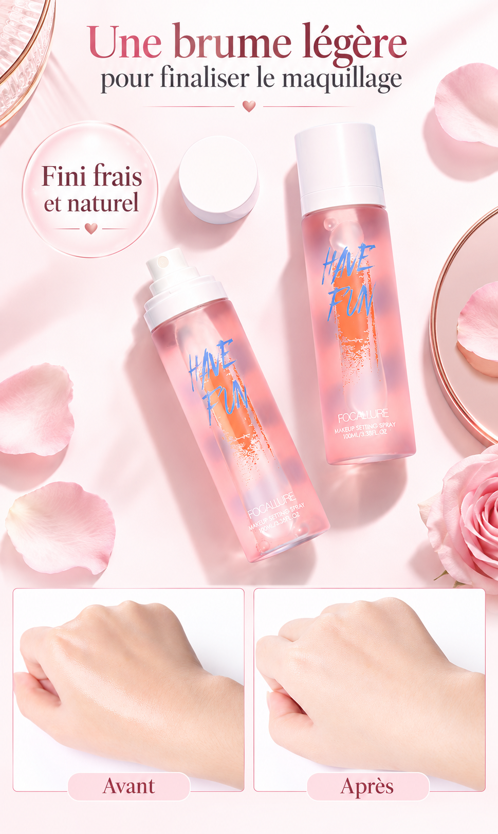 Makeup Mist Spray Long-Lasting Smudge-Proof Makeup