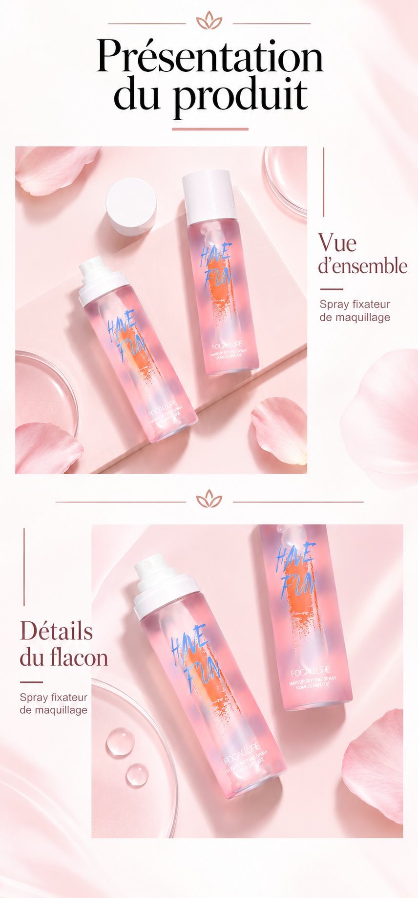 Makeup Mist Spray Long-Lasting Smudge-Proof Makeup