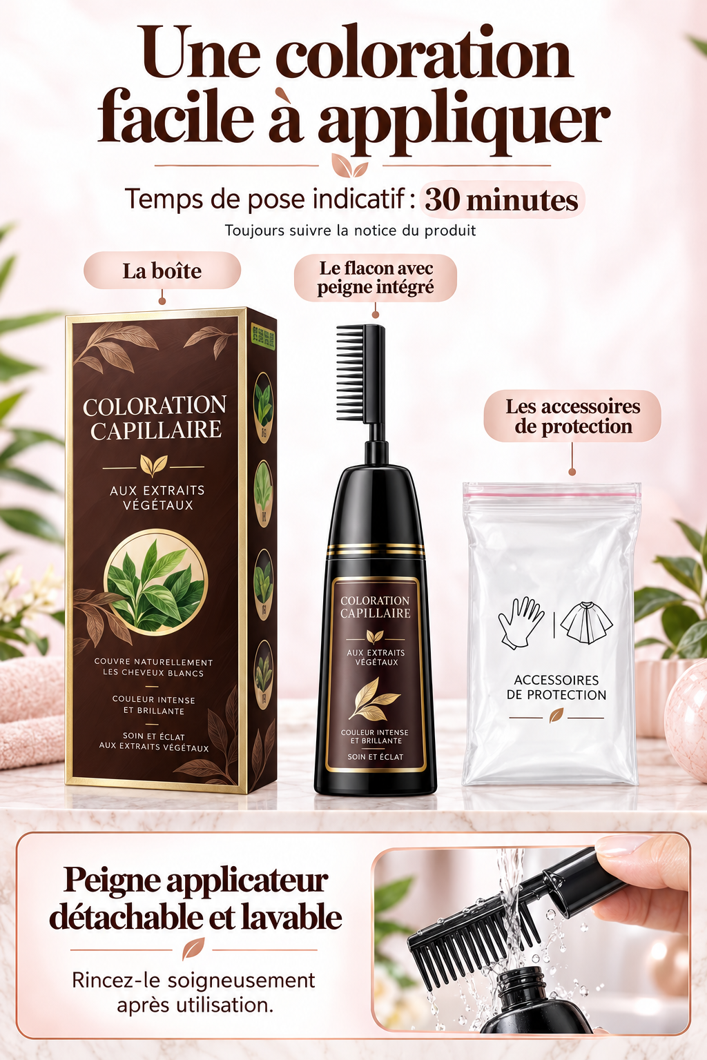 Crème colorante pour cheveux