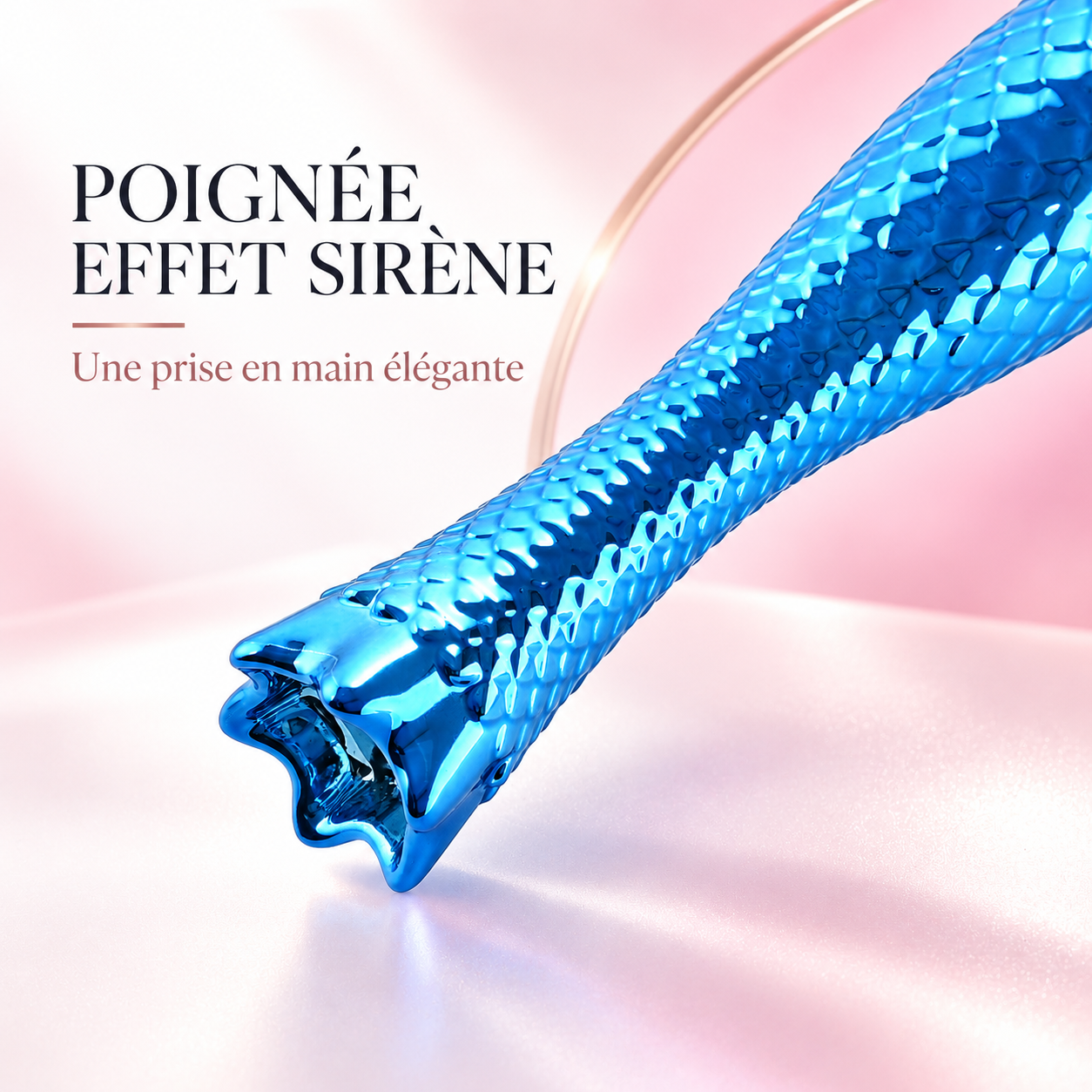 Pinceau de maquillage bleu